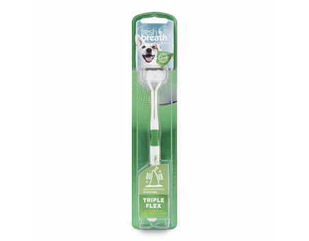 Зубна щітка TropiClean Triple Flex Dog Toothbrush для собак великих порід
