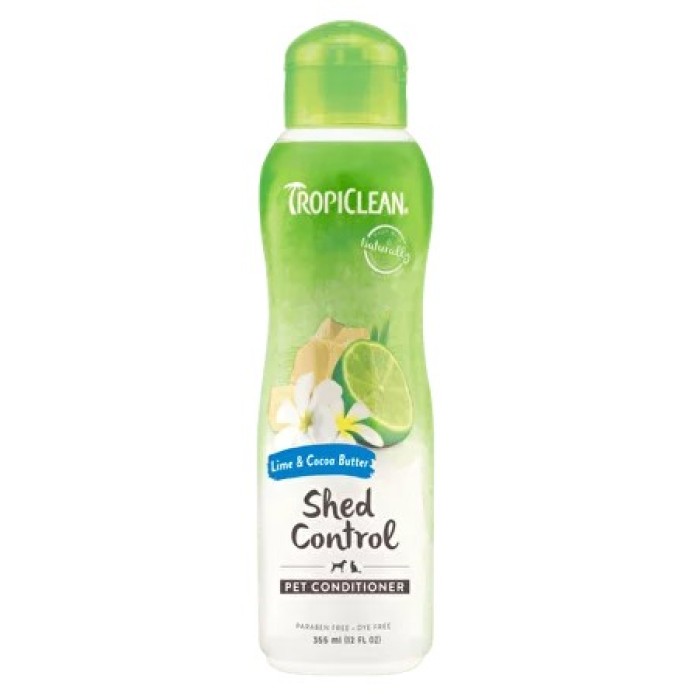 Кондиціонер TropiClean Lime & Cocoa для зволоженою шкіри і зниження линьки для собак і котів, 355 мл