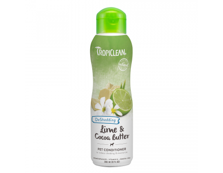 Кондиционер TropiClean Lime & Cocoa для увлажненной кожи и снижение линьки для собак и котов, 355 мл