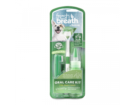 Набор Fresh Breath для собак малых пород (гель для чистки зубов 59ml,зуб.щетка,зуб.щетка на палец)