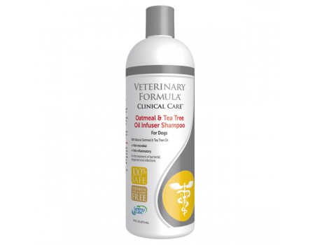 Увлажняющий шампунь для собак Veterinary Formula Clinical Care Oatmeal&Tea Tree Oil  антимикробный и противовоспалительный, 45 мл