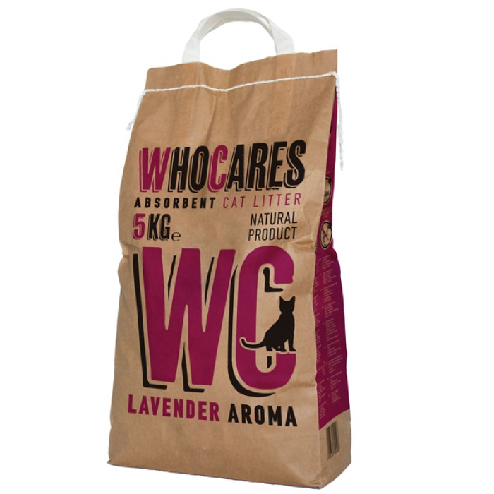 WC ВИСИ ЛАВАНДА (WhoCares Lavander) впитывающий наполнитель в кошачий туалет с запахом лаванды , 10 кг.
