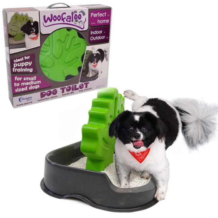 Woofaloo Dog Toilet ВУФАЛУ ТУАЛЕТ C ДЕРЕВОМ СТОЛБИКОМ для кобелей собак малых и средних пород , 36х55х45,5 см.