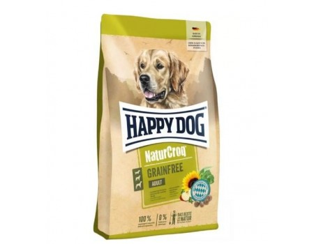 Корм сухий беззерновий Happy Dog Premium Naturcroq Grainfree для дорослих собак з птахом та лососем 4 кг (61191)