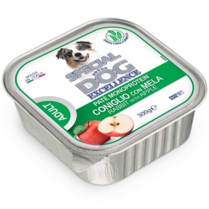 Консервы паштет Monge SDE Dog Wet Fruit кролик с яблоками монопротеин 150 г