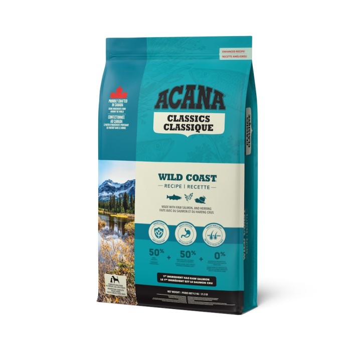 Сухой корм Acana Wild Coast для собак всех пород и возрастов, на основе рыбы, 9.7 кг