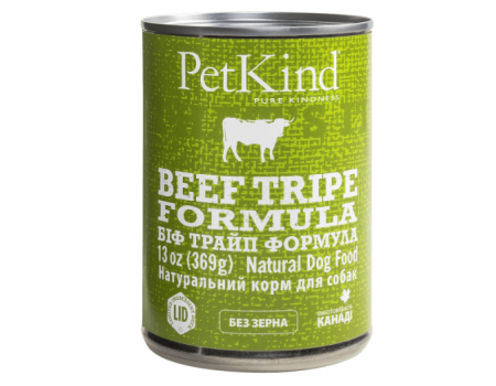 PetKind Beef Tripe Formula Натуральный влажный корм для собак из говядины и говяжьего рубца 0,369 кг