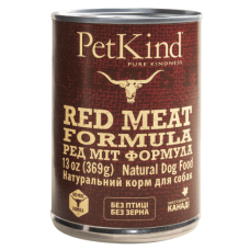 PetKind Red Meat Formula Натуральный влажный корм для собак из канадской говядиной, новозеландским ягненком и говяжьим рубцом,  0,369 кг