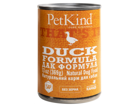 PetKind Duck Formula Натуральный монопротеиновый влажный корм для собак из канадской утки,  0,369 кг