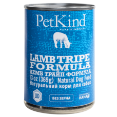 PetKind Lamb Tripe Formula Натуральный влажный корм для собак из новозеландским ягненком, мясом канадской индейки и овечьим рубцом,  0,369 кг