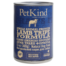 PetKind Lamb Tripe Single Animal Protein Formula Натуральный влажный корм для собак из новозеландским ягненком и овечьим рубцом,  0,369 кг