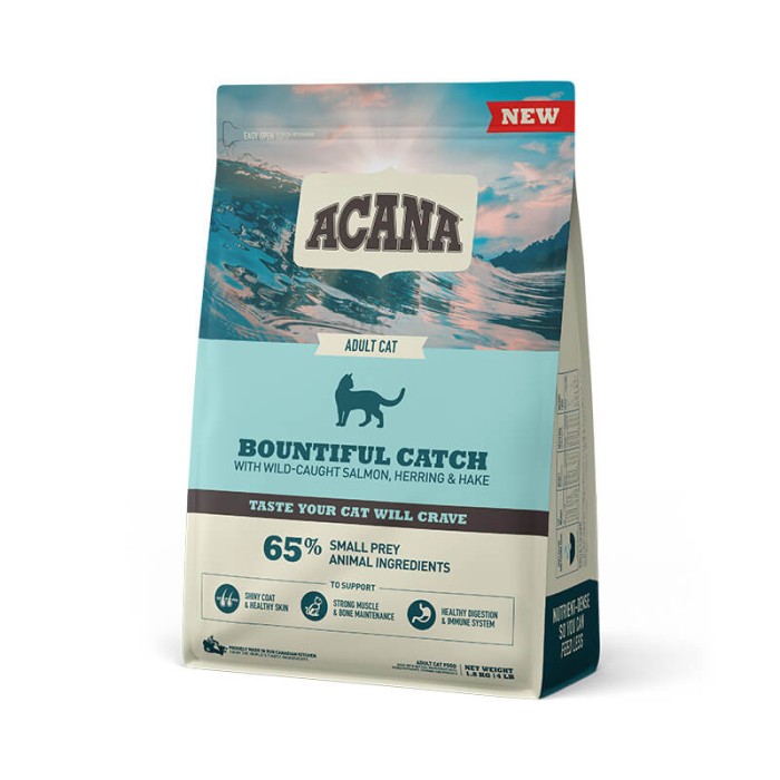Acana Bountiful Catch Cat — сухий корм для дорослих кішок (риба) 1.8 кг