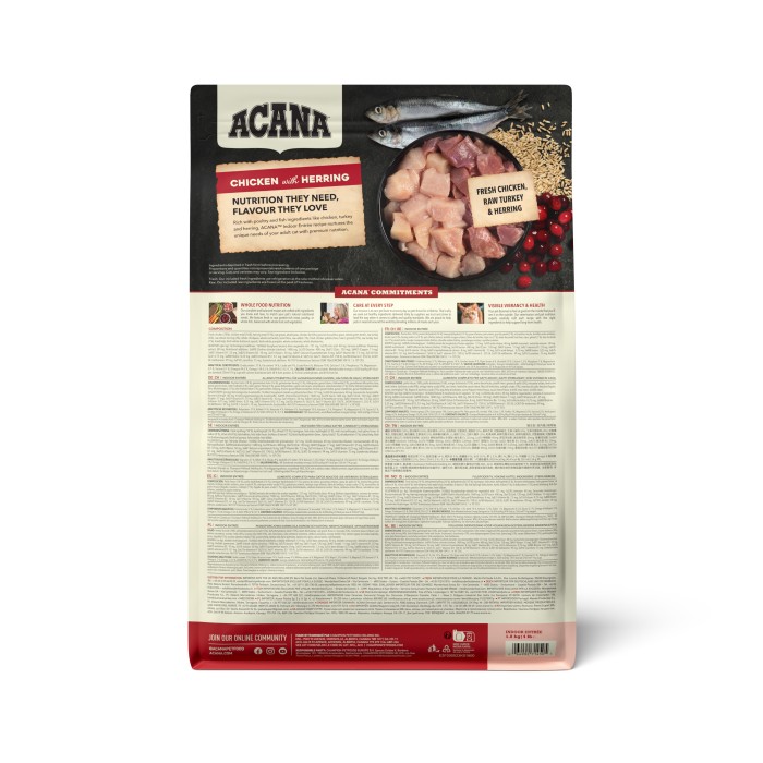 Сухой корм Acana Indoor Entree - Беззерновой сухой корм для котов на всех стадиях жизни с курицей и индейкой, 1,8 кг