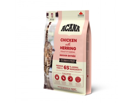 Cухой корм Acana Indoor Entree - Беззерновой сухой корм для котов на всех стадиях жизни с курицей и индейкой, 4.5 кг