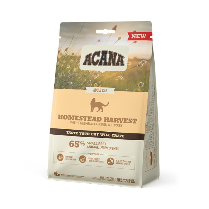 Acana Homestead Harvest Cat — сухий корм для кішок (птиця) 340 г