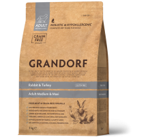 Grandorf Rabbit & Turkey Adult Medium Maxi  - Грандорф Сухой корм  без..
