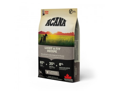 Cухий корм Acana Light&Fit для дорослих собак усіх порід, при пожертвуванні, на основі курчати 6 кг