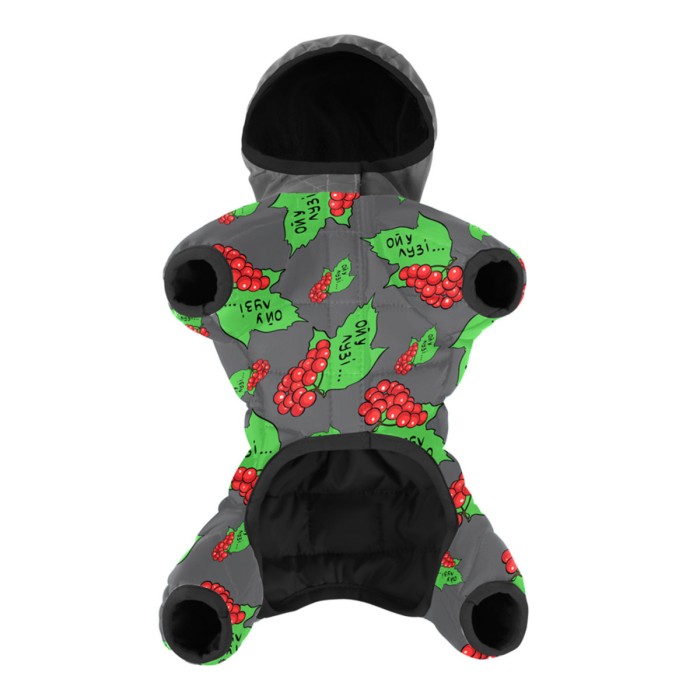 Комбинезон для собак WAUDOG Clothes "Калина", S40, В 58-61 см, С 33-38 см