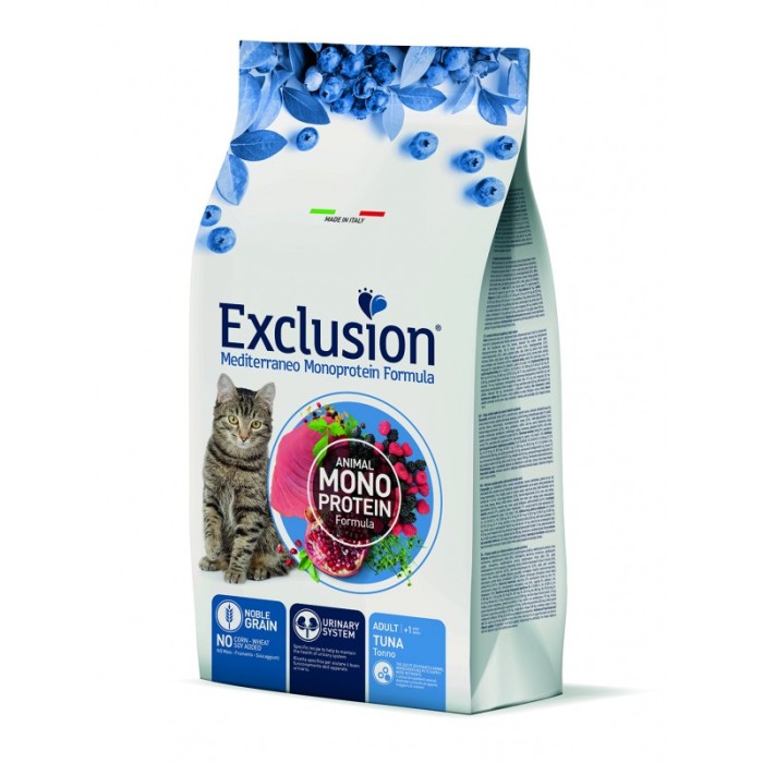 Сухий корм Exclusion Adult Tuna для дорослих котів, з тунцем, 12 кг