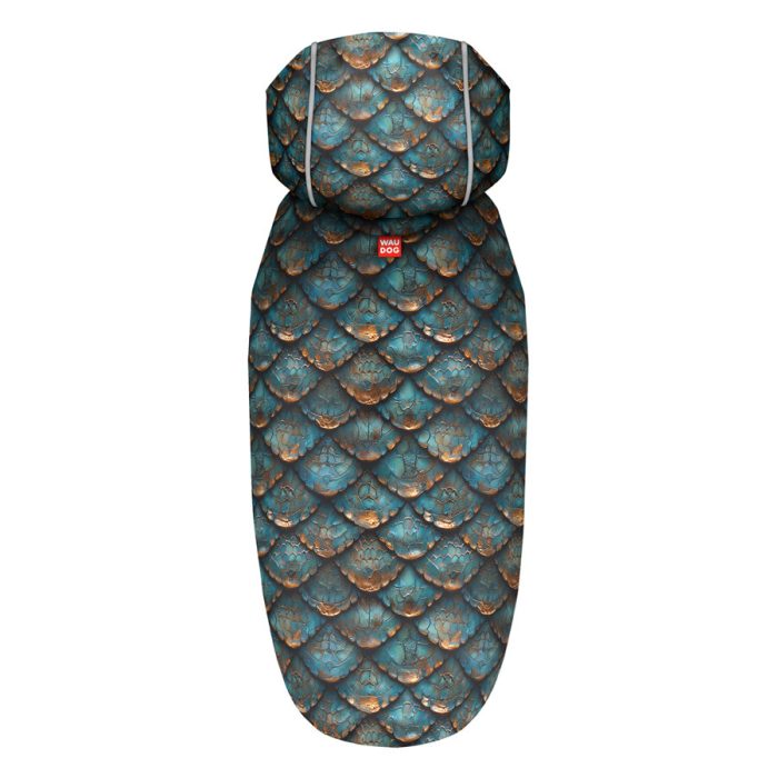 Collar WAUDOG Clothes дождевик-накидка для собак, размер XXS, рисунок Чешуя