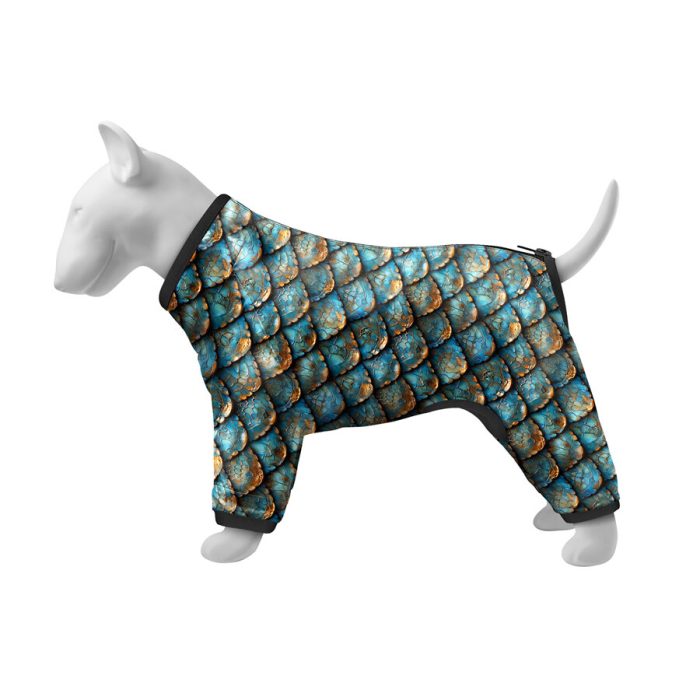 Collar WAUDOG Clothes ветровка для собак, размер XS 22, рисунок Чешуя