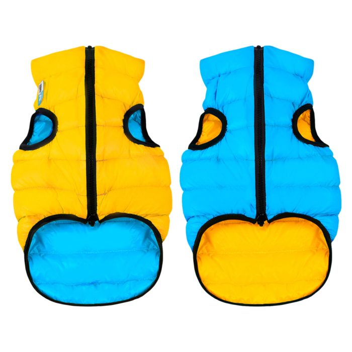 Collar AiryVest Colors of Freedom двусторонняя курточка для собак, размер XS 22, желто-голубая