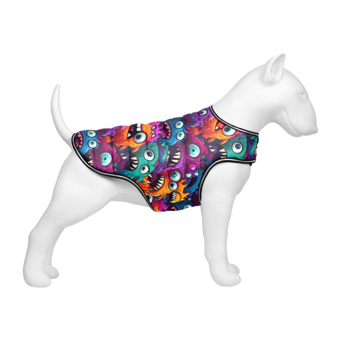 Collar WAUDOG Clothes курточка-накидка для собак, размер XXS, рисунок Зубастые монстры