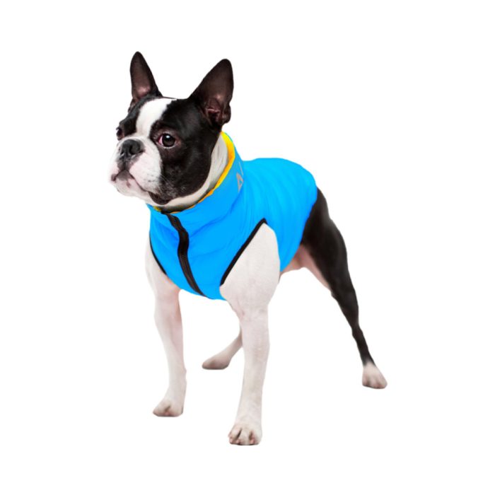 Collar AiryVest Colors of Freedom двусторонняя курточка для собак, размер XS 22, желто-голубая