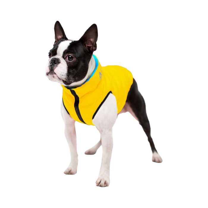 Collar AiryVest Colors of Freedom двусторонняя курточка для собак, размер XS 22, желто-голубая