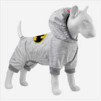 Collar WAUDOG Clothes комбинезон для собак, размер S 40, софтшелл, рисунок Бетмен лого