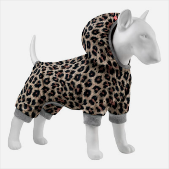 Collar WAUDOG Clothes комбінезон для собак, розмір XS 22, софтшелл, малюнок Леопард