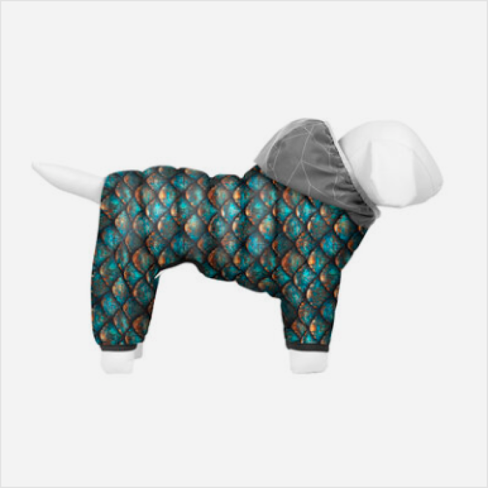Collar WAUDOG Clothes комбинезон для собак, размер XS 22, рисунок Чешуя