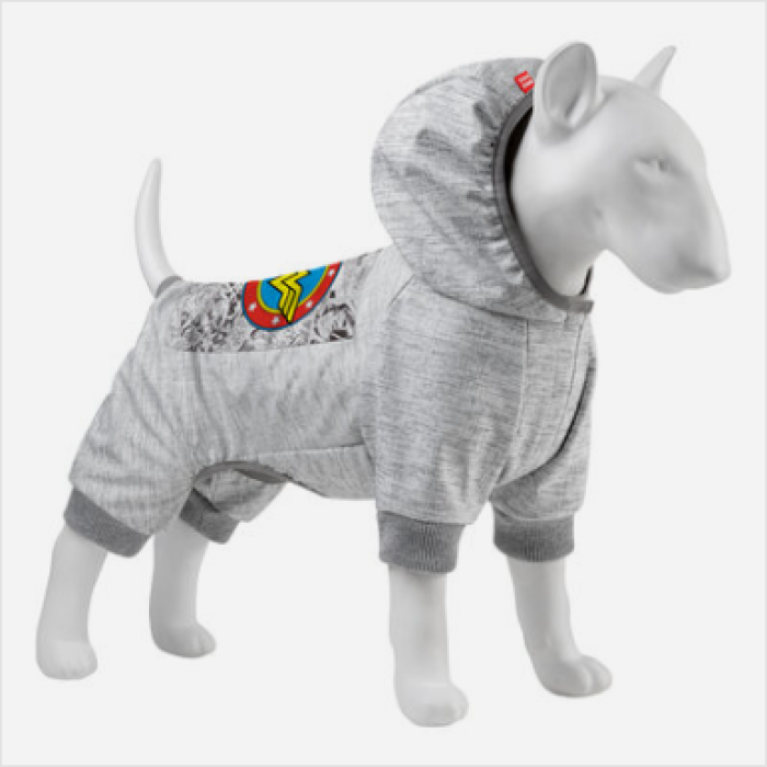 Collar WAUDOG Clothes комбинезон для собак, размер M 35, софтшелл, рисунок Чудо-женщина комикс