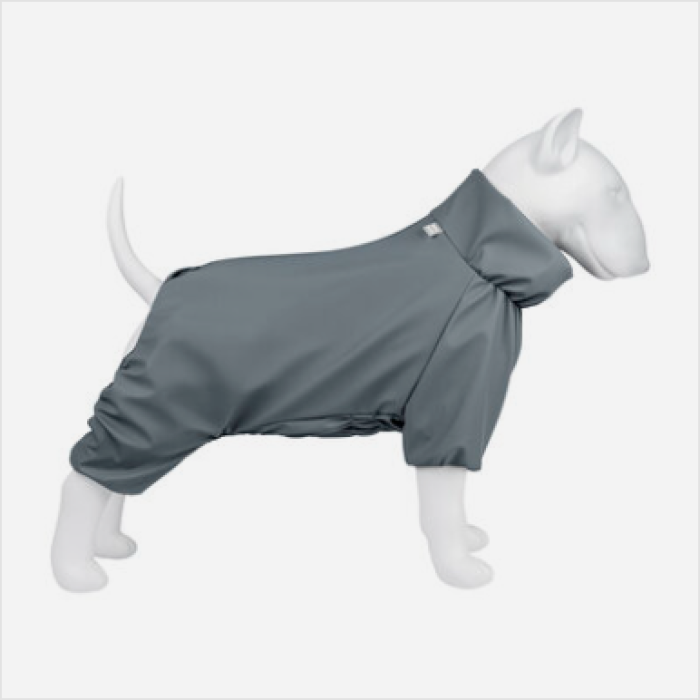 Collar WAUDOG Clothes дождевик для собак, размер XS 25, цвет серый