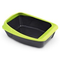 MPS Virgo туалет для кошек с рамкой, с рамкой, темно-серый/зеленый, 52х39х20 см