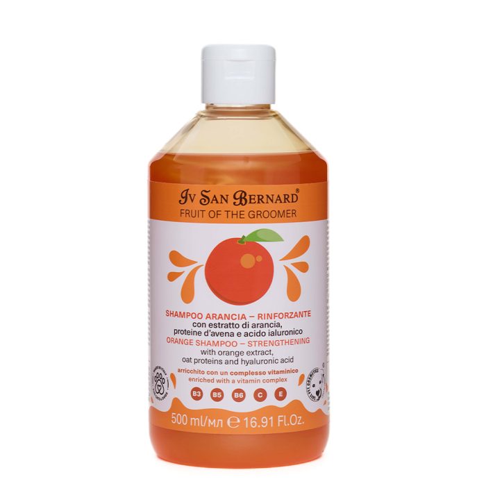Iv San Bernard Fruit of the Groomer шампунь для кошек и собак, Апельсин против выпадения шерсти, 500 мл