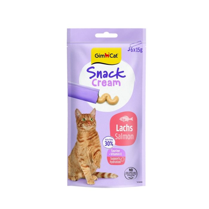 Gimpet GimCat Snack Cream жидкие лакомства для кошек с курицей, 6х15 г