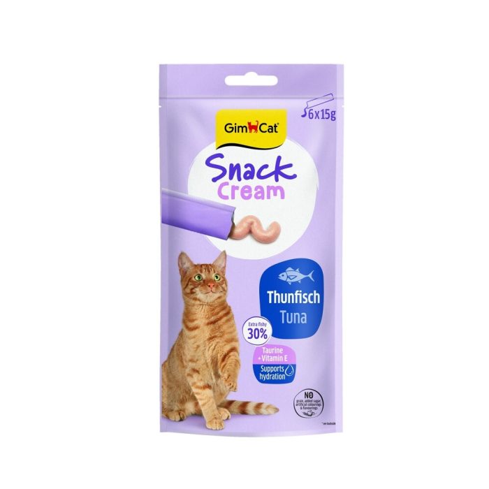Gimpet GimCat Snack Cream жидкие лакомства для кошек с курицей, 6х15 г