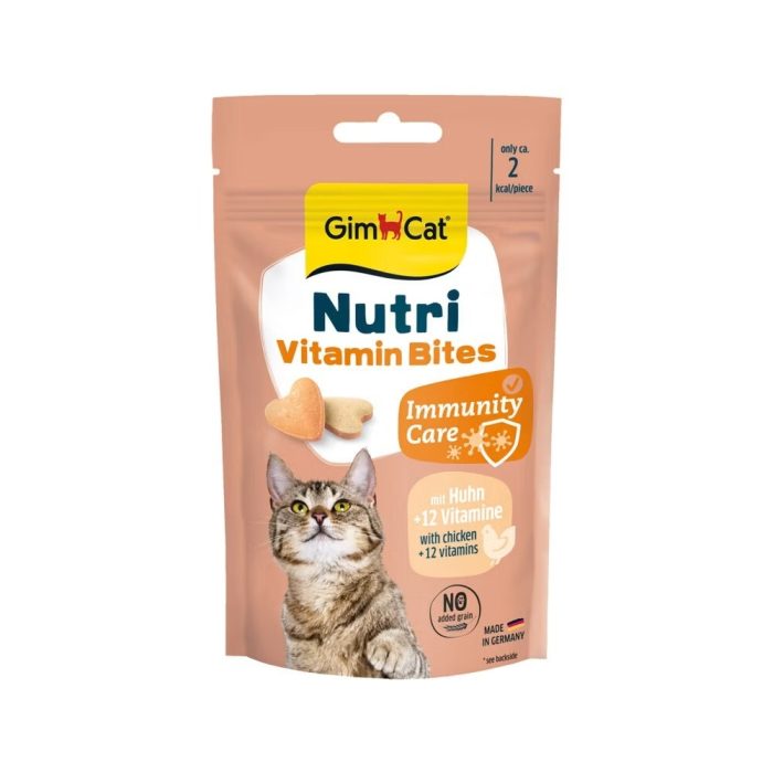 Gimpet GimCat Nutri Bites витаминные лакомства для кошек, Kitten Bites для котят, 40 г