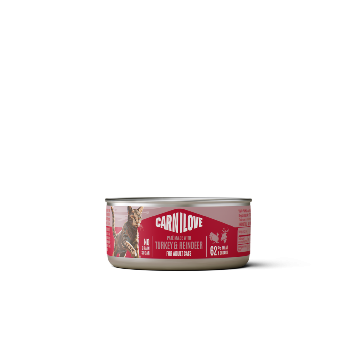 Carnilove Turkey & Reindeer консерви для котів (індичка, олень) 100 г