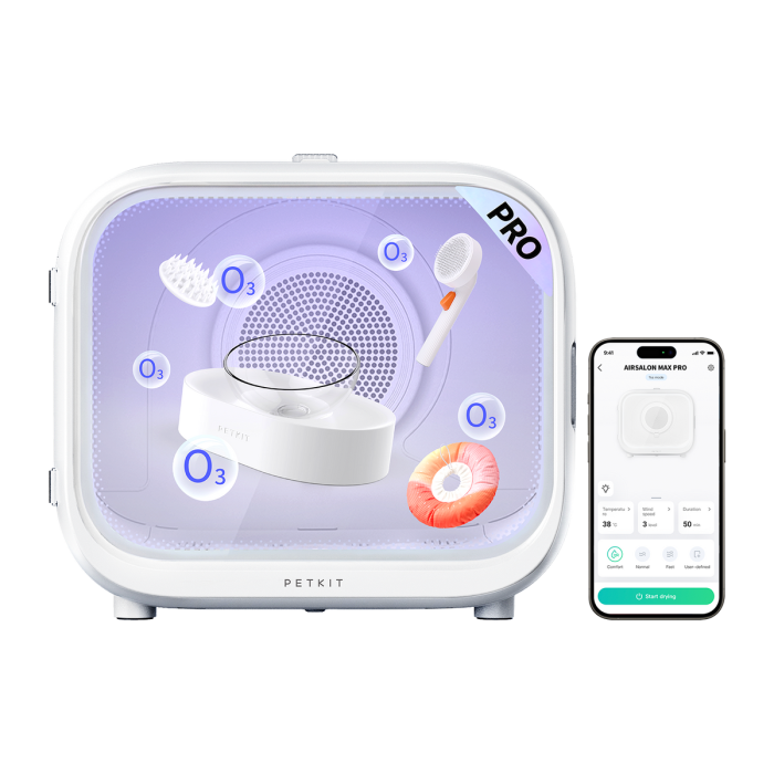 Petkit AirSalon Max Pro Smart Pet Dryer PD10 розумна сушильна кабіна для тварин, PD10 (60 л)