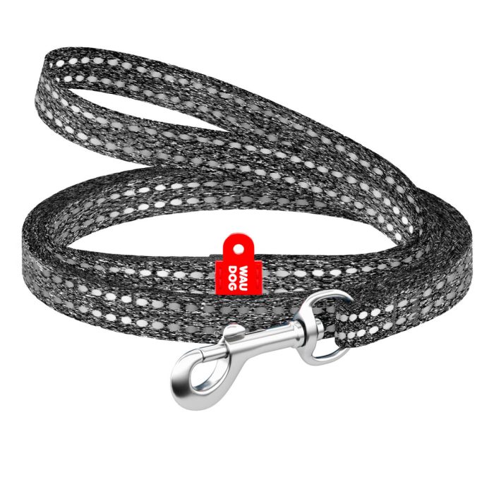 WAUDOG Re-cotton поводок для кошек, размер XS (10 мм, 200 см), серый