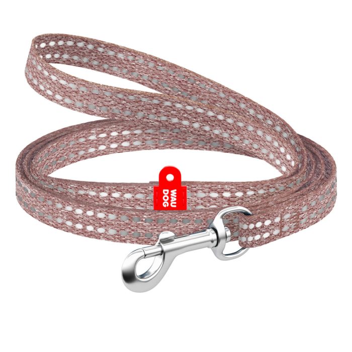 WAUDOG Re-cotton поводок для кошек, размер XS (10 мм, 200 см), коричневый