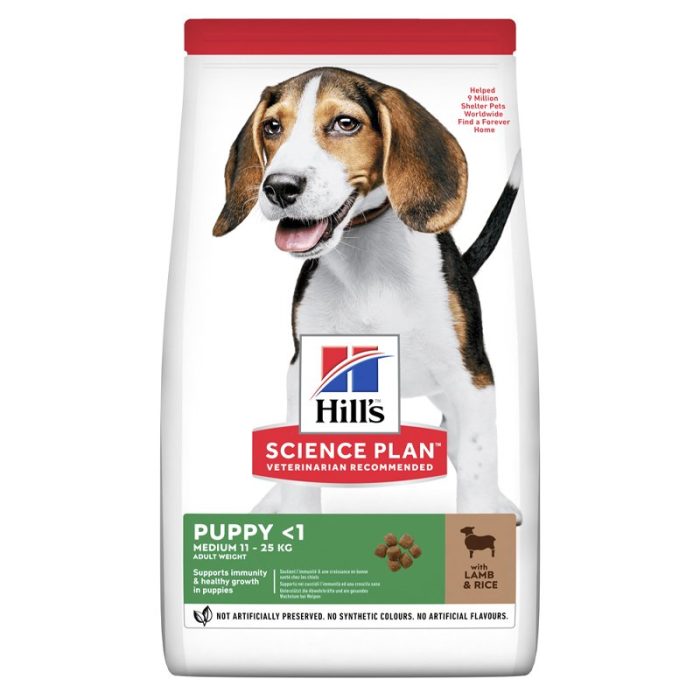 Hills Science Plan Canine Puppy Medium Lamb & Rice Breeder Bag Сухой корм (ягненок) 18 кг