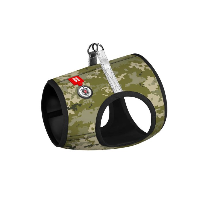 WAUDOG Clothes м'яка шлея для собак, розмір XS1, «Мілітарі»