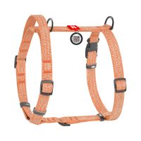 WAUDOG Re-cotton анатомическая шлея для собак с ручкой, размер S (15 мм х А 36-42 см, В 35-50 см), оранжевый