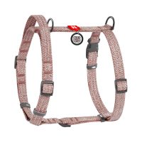 WAUDOG Re-cotton анатомическая шлея для собак с ручкой, размер S (15 мм х А 36-42 см, В 35-50 см), коричневый