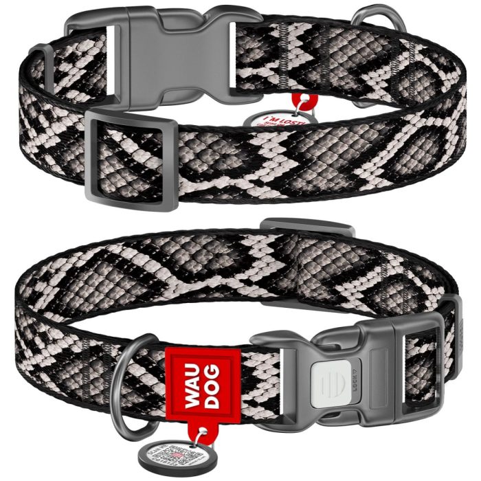 WAUDOG Nylon ошейник для собак с QR паспортом, размер S, 15 мм х 25-35 см