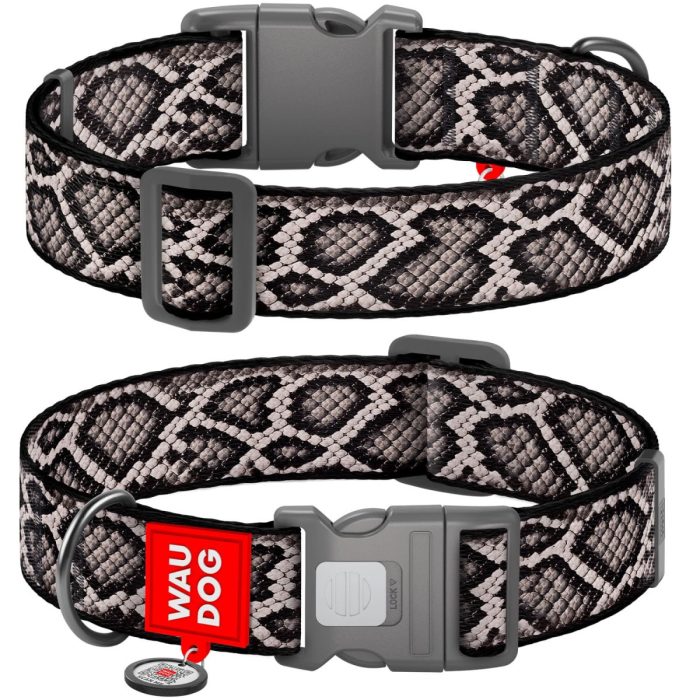 WAUDOG Nylon ошейник для собак с QR паспортом, размер S, 15 мм х 25-35 см