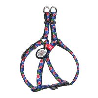 WAUDOG Nylon шлея для котів, розмір XS (10 мм, 30-40 см), малюнок "Інжир"